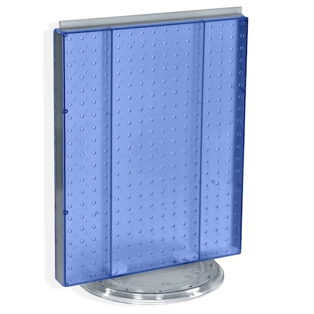 Azar Displays Revolving 16"W x 20.25"H Pegboard Counter Display 700500-BLU